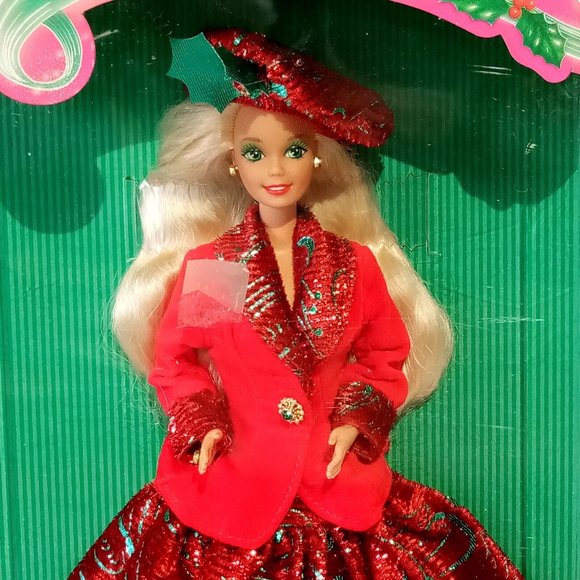 Season's Greetings Barbie Limited Edition #12384 Vintage 1994 NRFB MINT - Picture 11 of 12